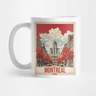 Montreal Canada Vintage Poster Tourism Mug